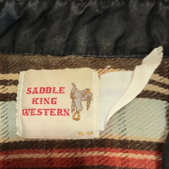 Vintage pre owned Saddle King Western  size medium.snap pearl buttons - Picture 3 of 6